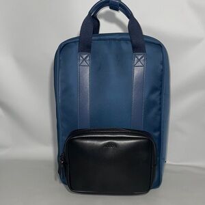 Monos Metro Backpack Oxford Blue with Black Front Pouch Bag